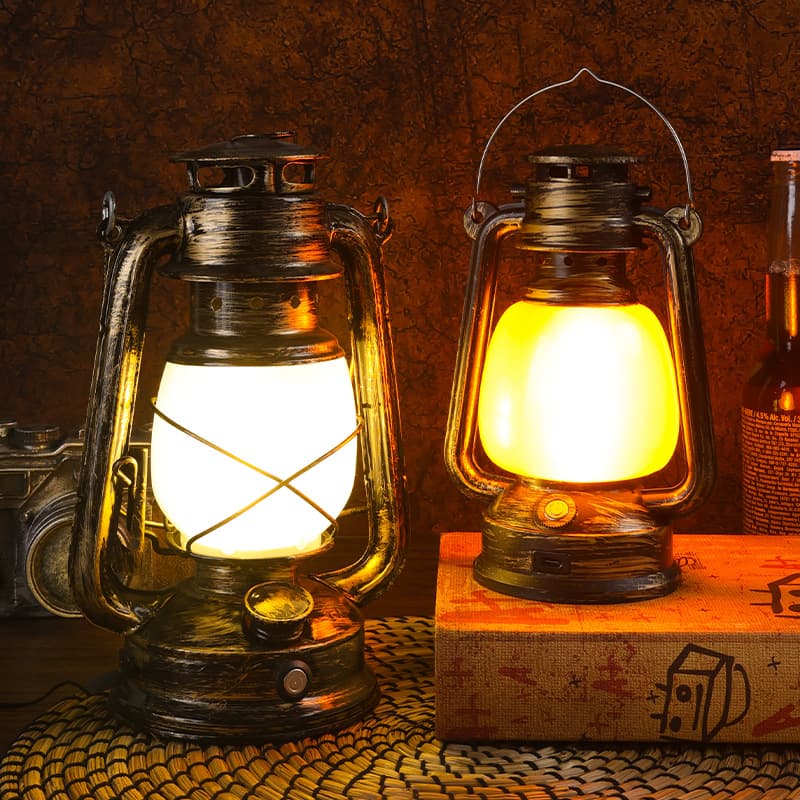 camping lamp atmosphere lamp flame camping lamp tent retro lantern outdoor portable lamp gift