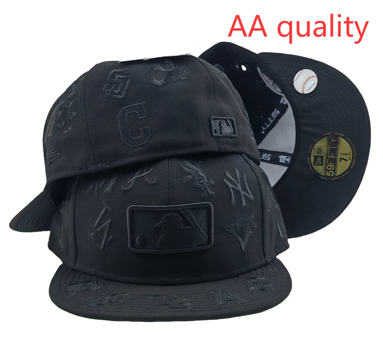 Casquette de baseball tendance 2025, modèle AA, taille unique, visière plate, idéale pour les équipes de commerce extérieur transfrontalier.