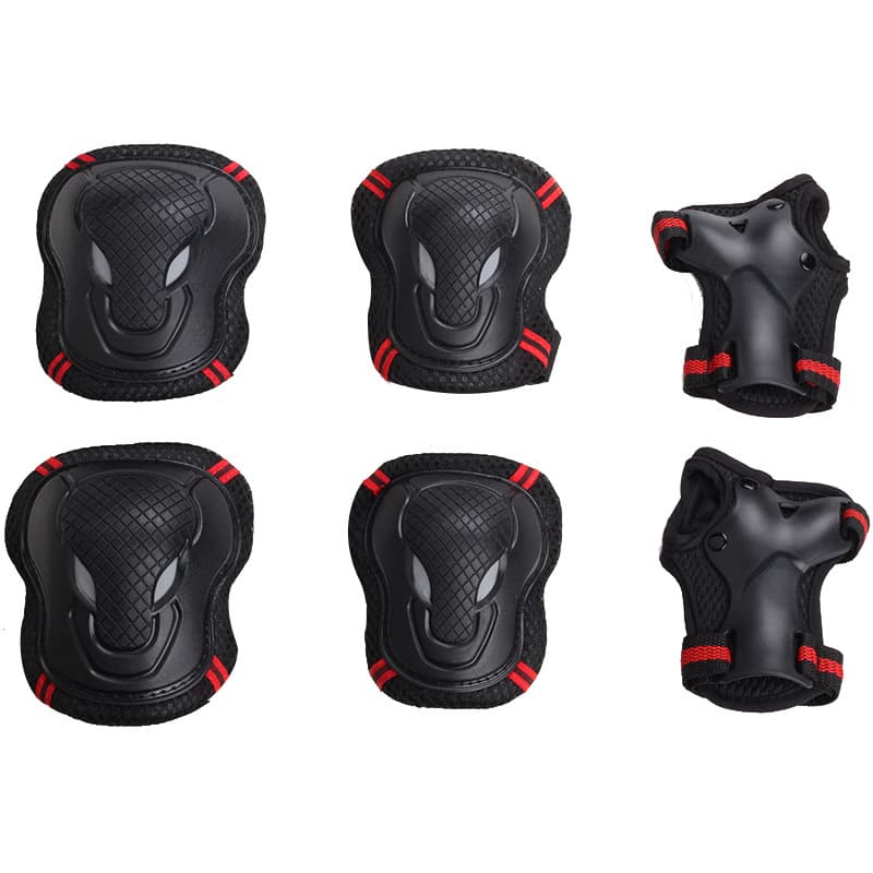 Protective Sports Gear For Ice Skating Men Women Roller Skating Knee Pads Wrist Braces Children's Bull Wolf Face Elbow Pads Balance Bikes