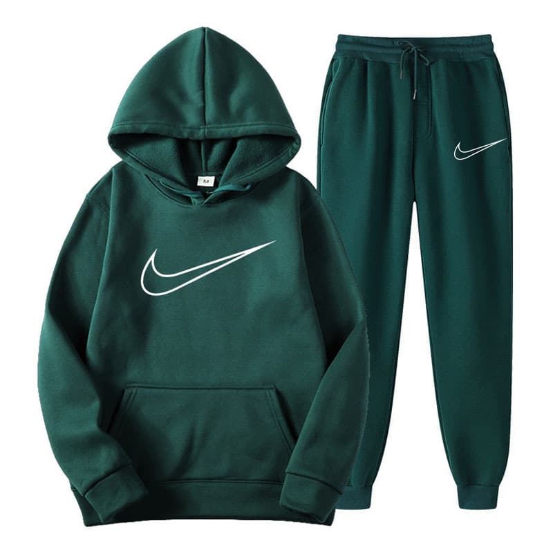 Ensemble de vêtements de sport pour étudiants d'automne 2024, sweat-shirt à capuche ample et à la mode, pantalon de survêtement, ensemble deux p
