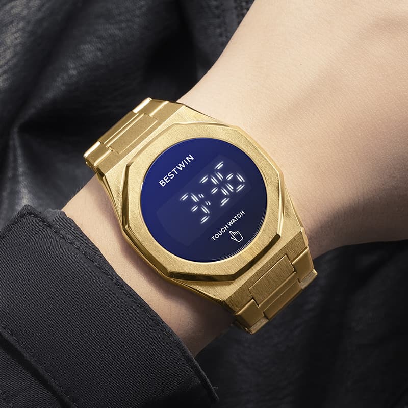 Men's LED Electronic Watch Fashion Casual Business Style Rectangle/Square Dial Life Waterproof High End