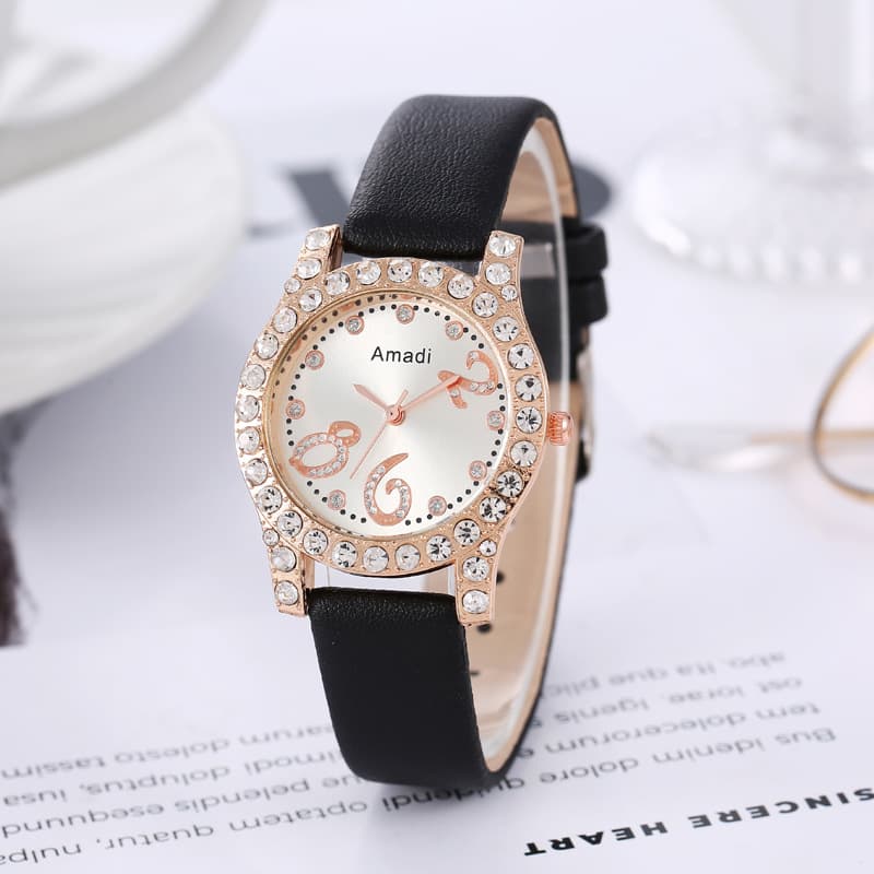 Women's Watch drainage cross-border gift watch rhinestone belt quartz student watch women's watches