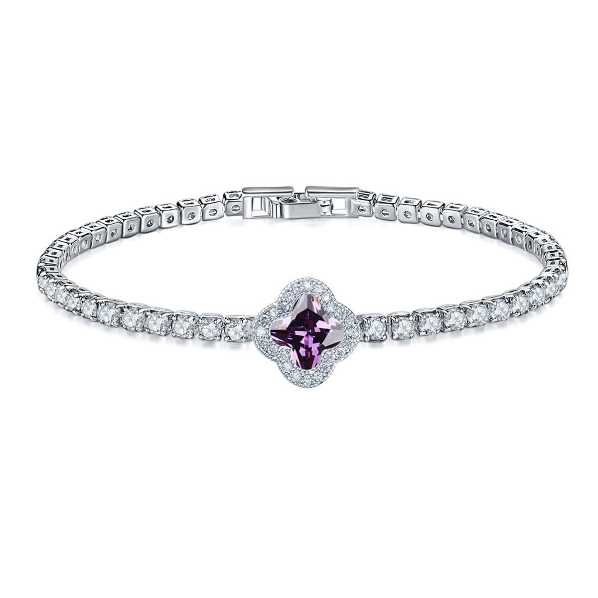 Joseph Jewelry Four-leaf Clover Full Diamond Bracelet Hot Selling Fashion Luxury European and American Cross-border Creative Micro-inlaid Zircon Brace