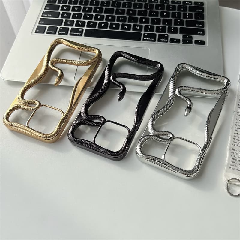 New 3D Snake Pattern Matte Phone Case For IPhone Max 13 12 15 Pro 16 Plus Hollow Slim Shockproof Protective Cover