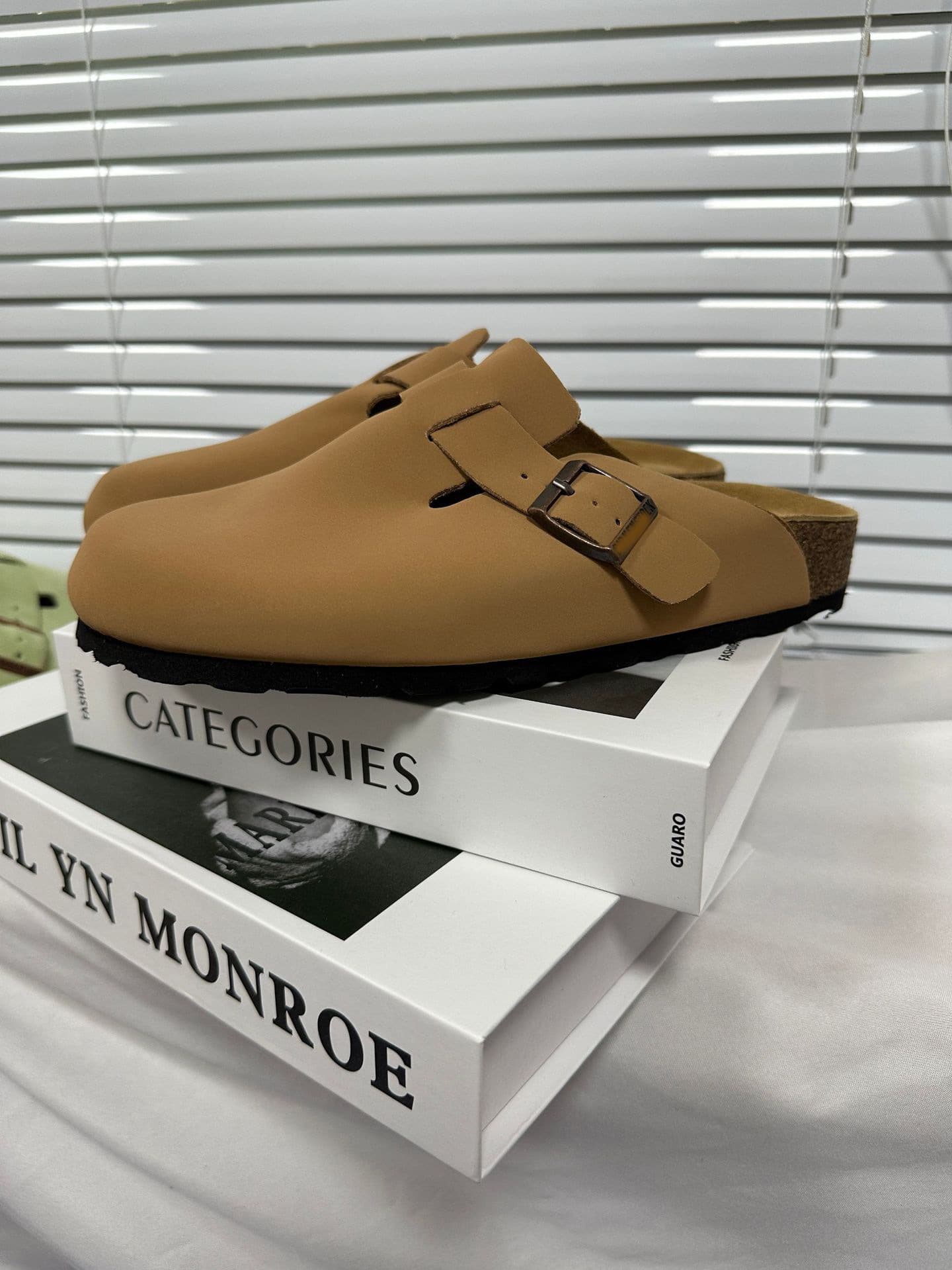 Bandeau BK Demi-Tug, Chaussons Buston Cool, Chaussures Boken en Cuir Véritable et Liège pour Hommes et Femmes, Couple