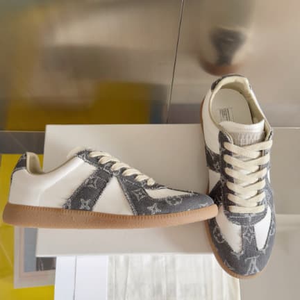 Chaussures d'entraînement d'été unisexes à bout rond plat, pointure 25, style allemand, baskets de sport décontractées et polyvalentes, parfait