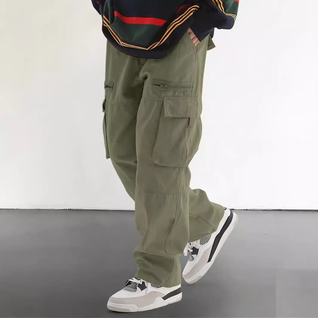 Men's Clothing All Match Overalls Men Street Trend High Street Casual Pants