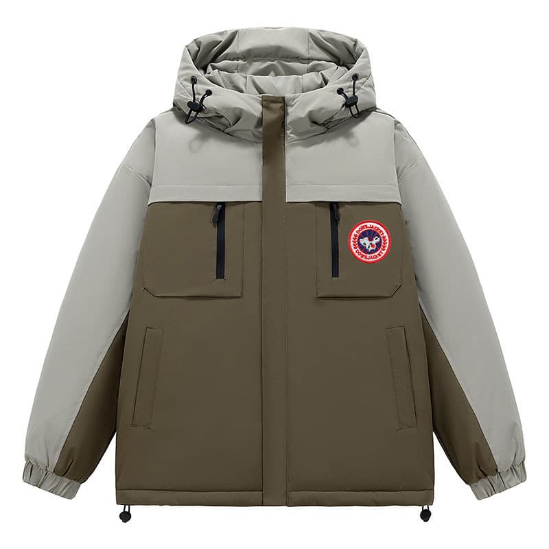 Vêtements pour hommes 24 hiver nouveaux hommes et femmes coupe-vent chaud court petite veste ronde