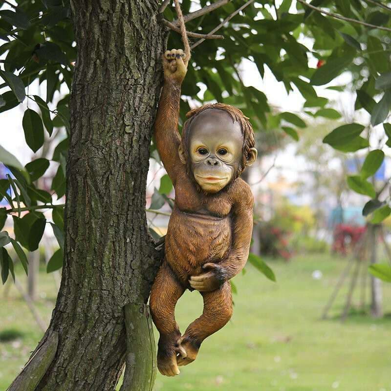 New Garden Monkey Pendant Resin Craft Ornament Outdoor Courtyard Sculpture Decoration