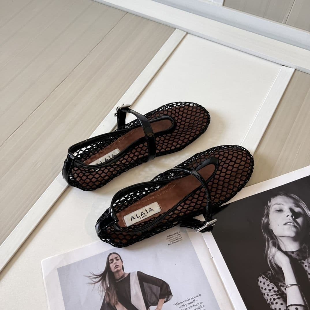 Foreign Trade Ballet-style Hollow Breathable Shoes 2026 New Model Mary Round-toe Shallow Cutout Flat Sandals For Women