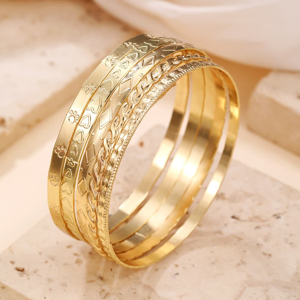 Vintage Bracelet Set Bohemian 5 Love Bracelets For Women