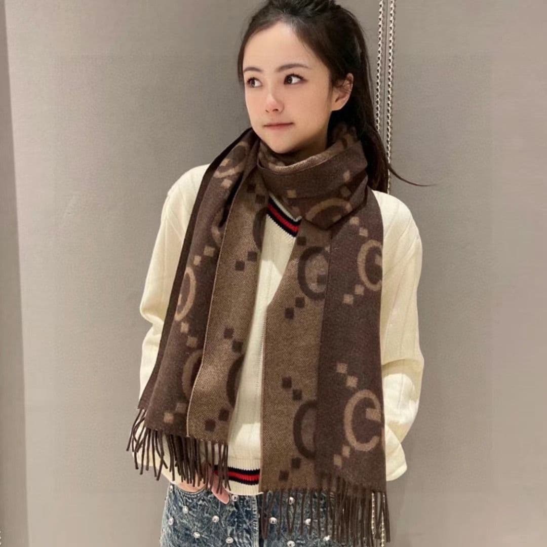 Écharpe en cachemire épais, tendance, unisexe, chaude et polyvalente, pour l'automne et l'hiver