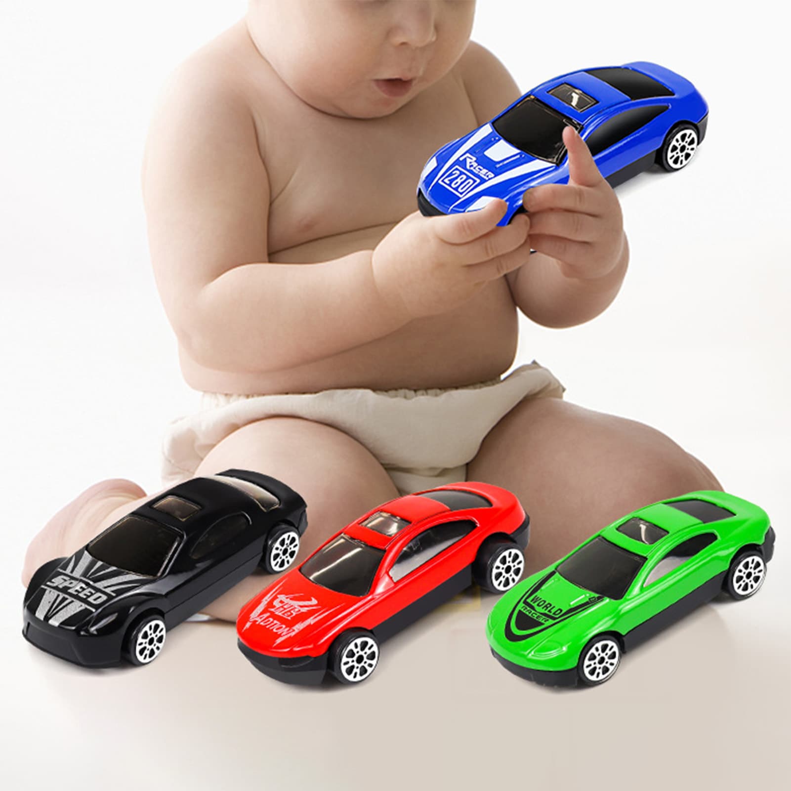 Pull Back Car Diecast 1:64 Scale Battery-Free Alloy Vehicle Model Toy Interaction Toys Slide Drive Mini Simulation Vehicle Toy Model Christmas Gift