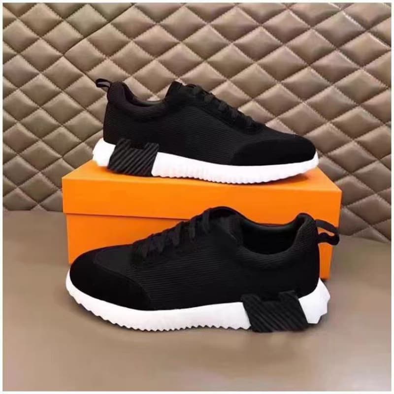 Chaussures blanches respirantes et polyvalentes en cuir gris anthracite H Brad, pour femmes, modèle Export Black Seakers.