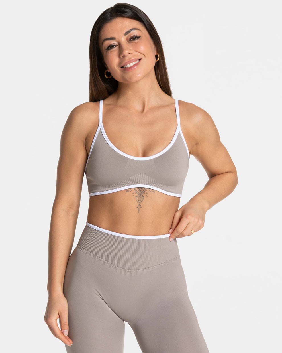 Ensemble débardeur et short de yoga ajusté sans coutures à blocs de couleur - Un article très populaire