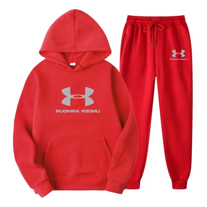 Nouvel ensemble sweat à capuche et jogging 2026, doublé polaire douce, chaud et confortable, style urbain décontracté