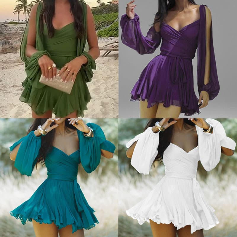 2026 Spring New Collection: Cross-Border European And American Foreign Trade Women's Clothing - Sexy Solid Color