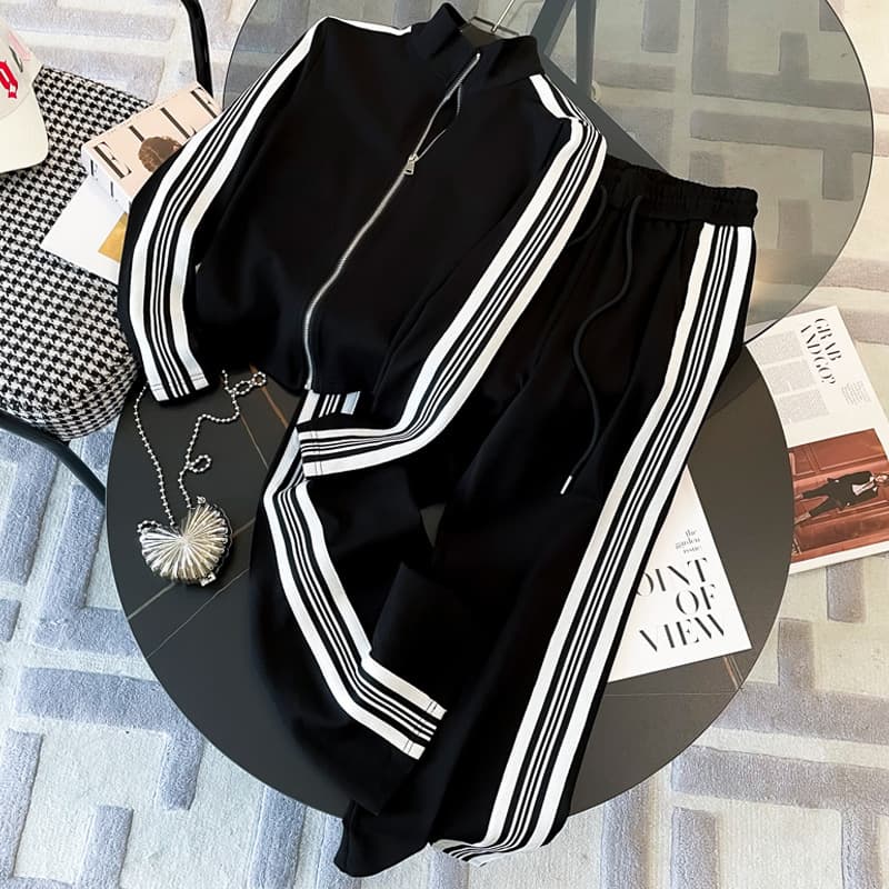 Women's Korean Style Slimming Two Piece Suit Casual Sports Sweater Fashionable Age Reducing Trendy Spring Autumn 2023