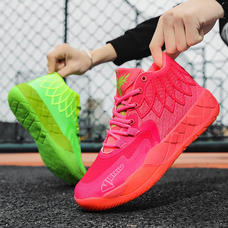 Veatile Brand Basketball Fashion Trend Cool Sports Shoes High-top Durable Combat Boots Shock-absorbing Two-tone