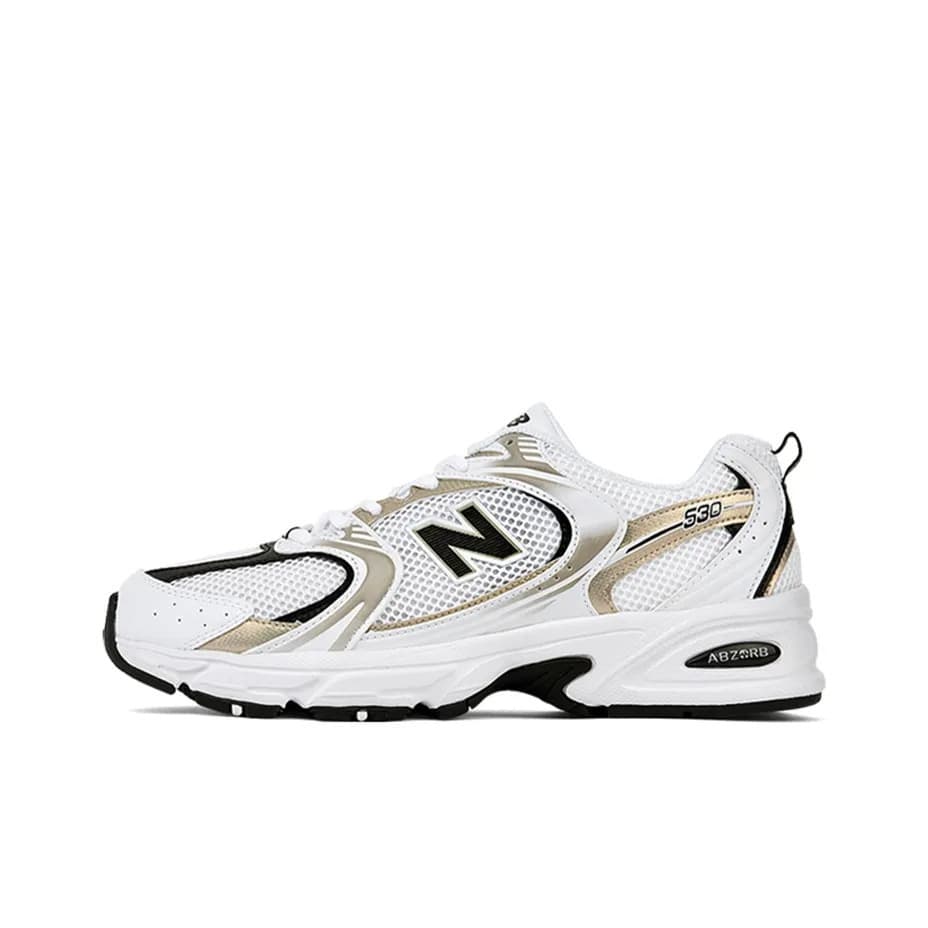 Nouvelles baskets basses Pure Original Nb530 Retro SiL Ver blanches en maille, style « dad shoes », pour la course à pied.