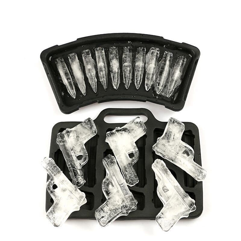 Food Grade Silicone Ice Cube 6 Even Silicone Pistol Ice Cube Plastic Bullet DIY Ice Cube Mold Spot