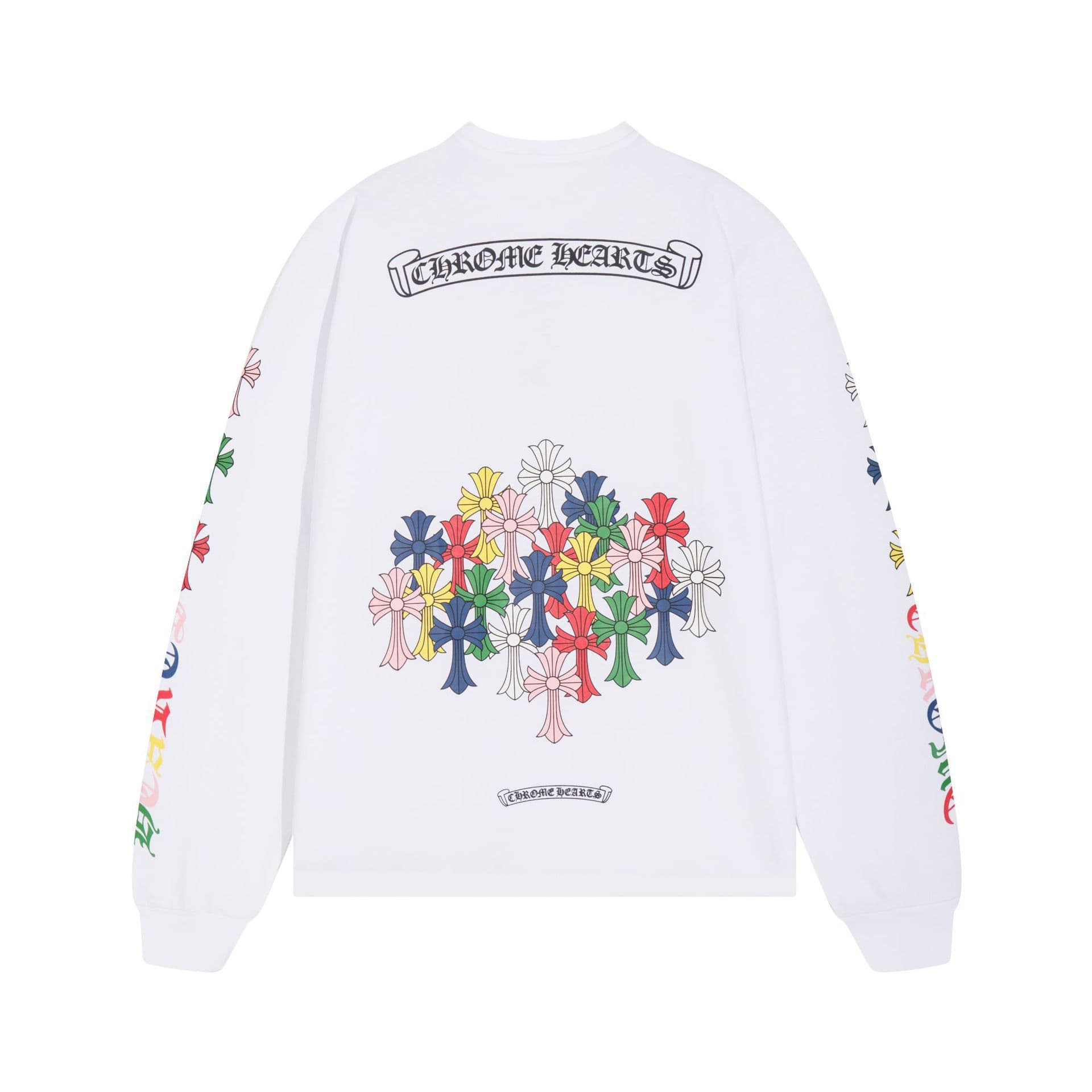 Collection de t-shirts à manches longues unisexes en pur coton double fil de haute qualité Chrome Heart
