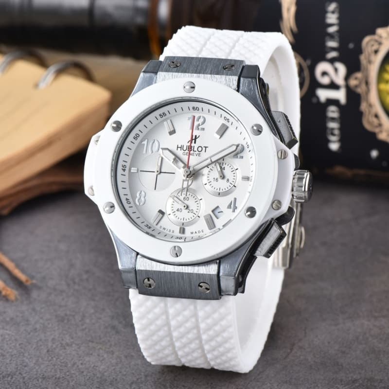 Montres pour hommes de luxe, style sport, automatique, date, chronographe, quartz, bracelet en caoutchouc.