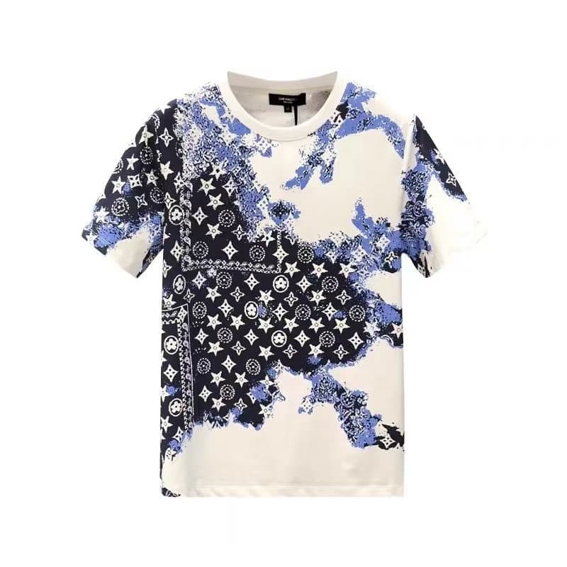 T-shirt d'été à manches courtes pour homme, haut slim à col rond, tendance, décontracté, pour étudiant