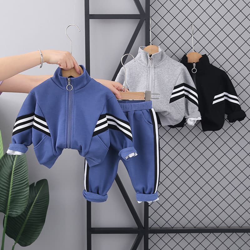 Children's Sports Two Piece Suit Handsome Baby Boy Clothes Stylish Children's Spring And Autumn Children's Clothing Boys One Piece Delivery