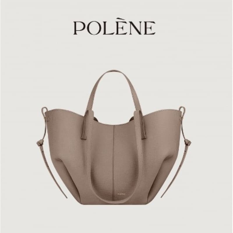 Sac cabas POLENE Wing Tote grande capacité pour femme, porté épaule ou à la main.