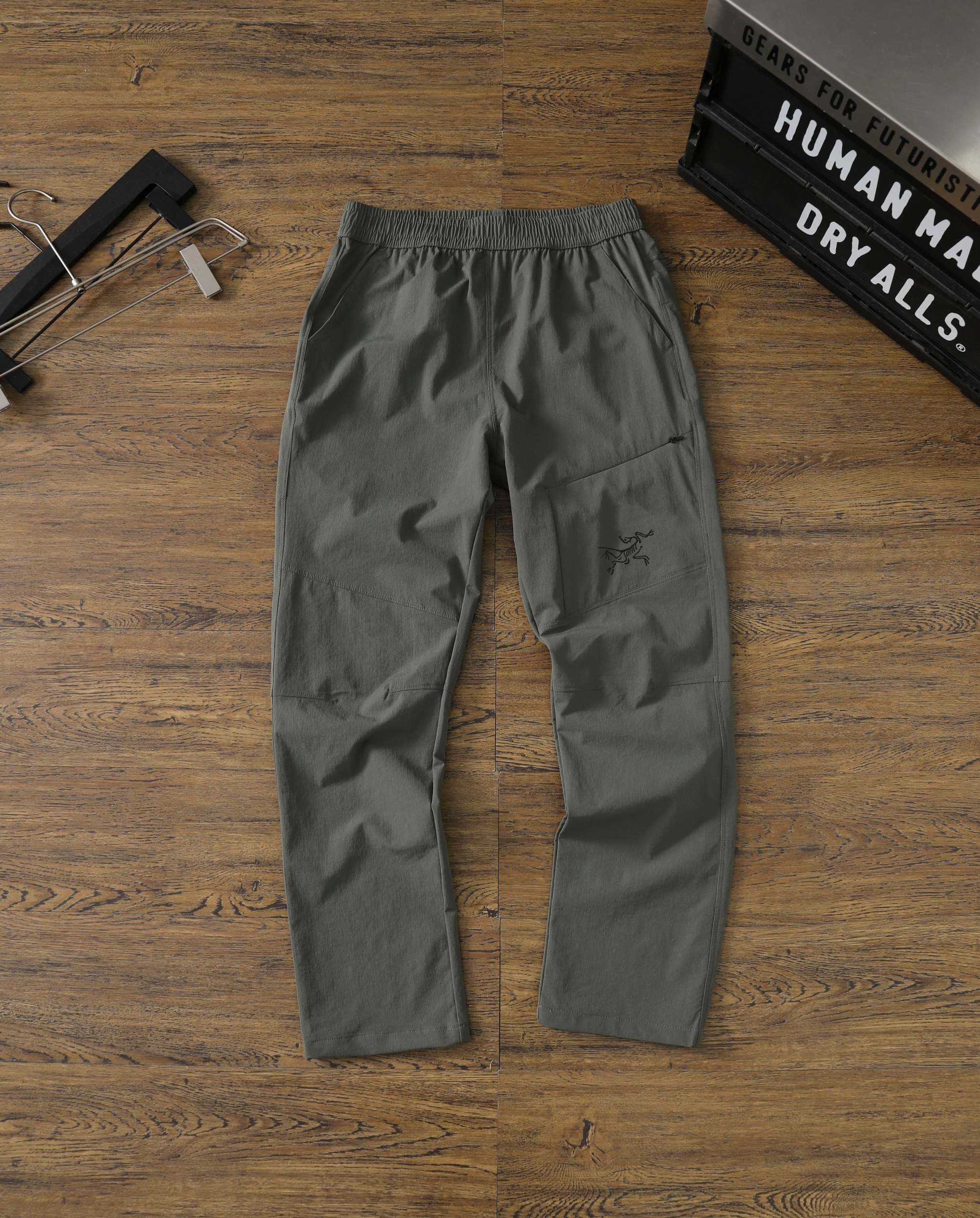 Pantalon de randonnée tissé multi-poches pour homme, long, léger, résistant à l'eau et à séchage rapide