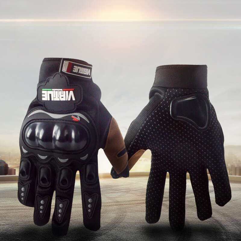 Electric Bike Riding Gloves For Men And Women, Four Seasons Fall Racing Summer Motorcycle Rider Anti Slip Gloves, Trendy