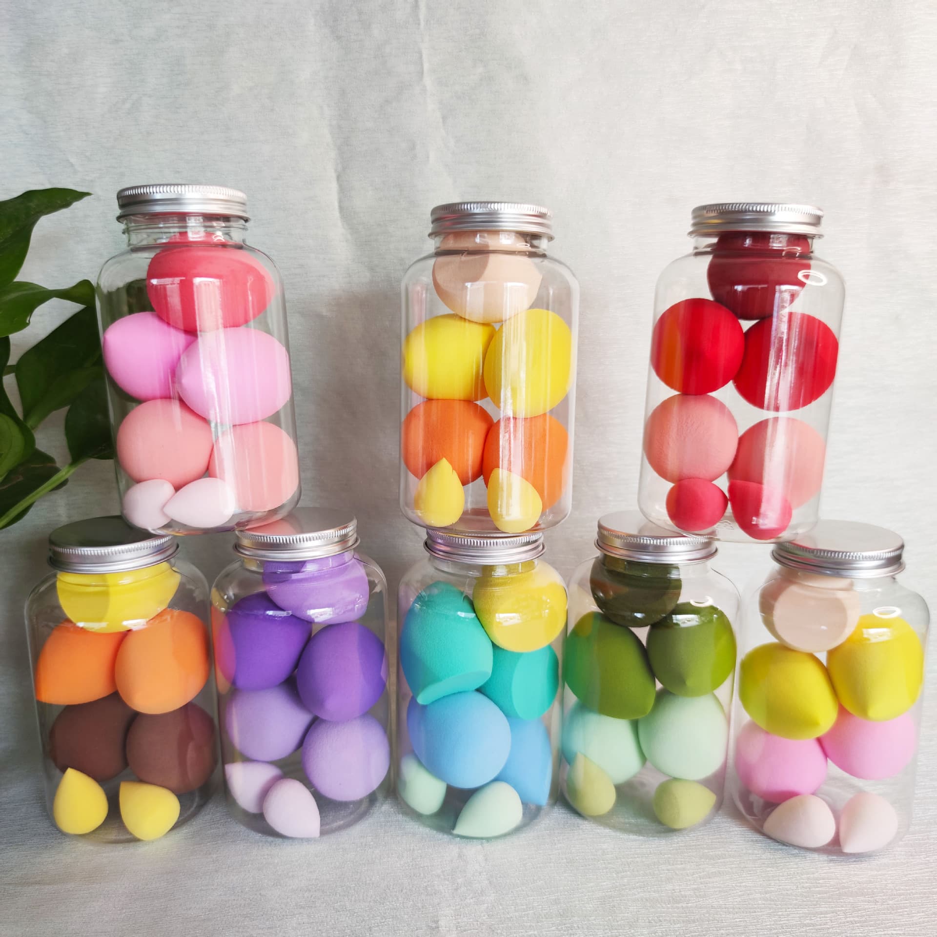 Cotton Pads 7 Pack Beauty Eggs Do Not Absorb Powder, Super Soft, Dry And Wet Dual Use Internet Celebrity Makeup Eggs, Mini Sponge Makeup Puff