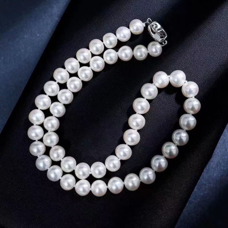 necklace Women Men, White Pearl Long Necklace, Jewelry Gift For Mother And Wife