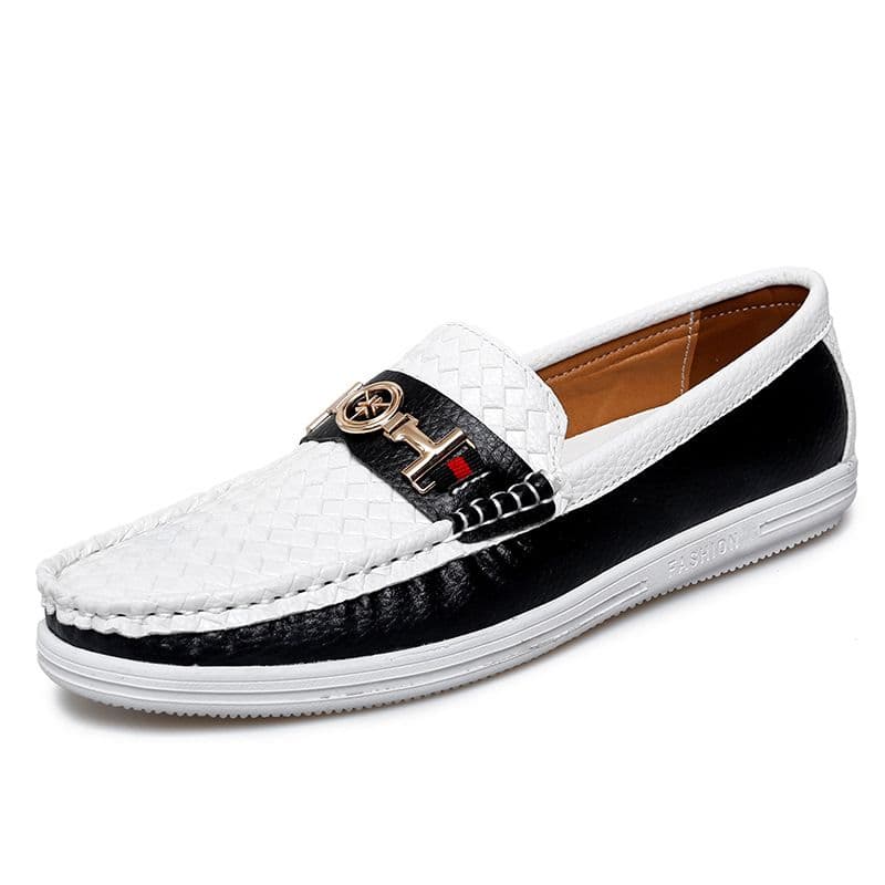 Plus-size Beanie Men Driving Loafers Slip-on Casual Men's Business Shoes