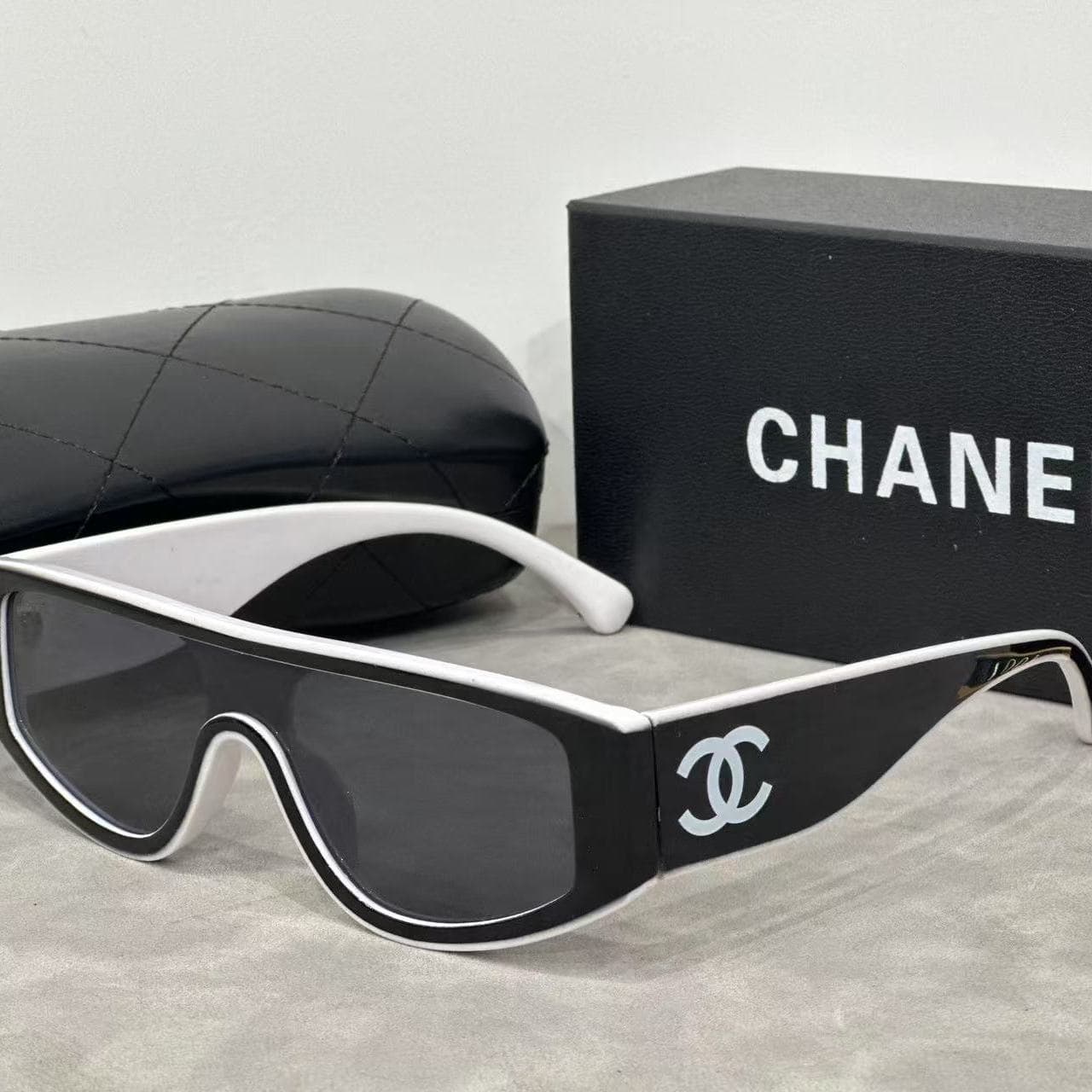 Lunettes de soleil blanches contrastées Panda Xiaoxiangfeng, nouvelle monture quatre saisons, HD, célébrité Internet, même style
