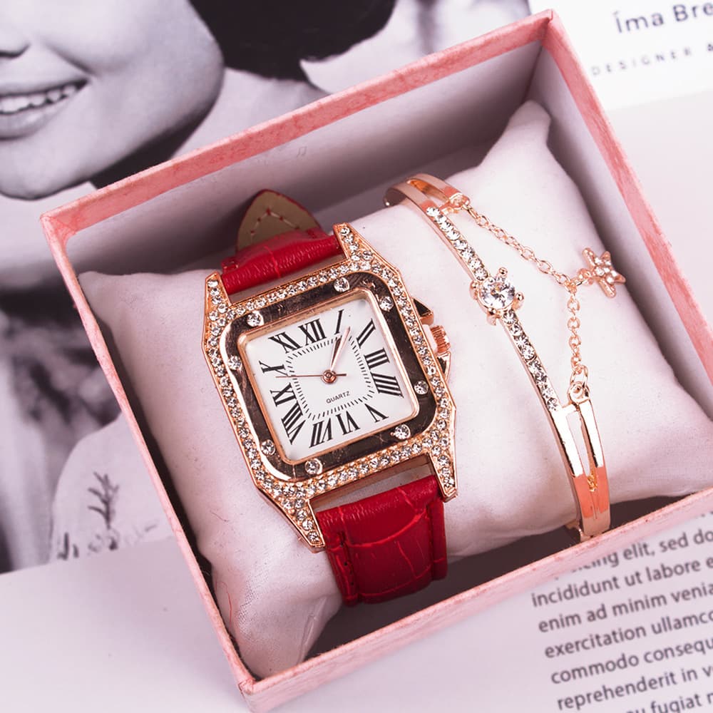 Bracelet Suit Two-Piece Watch Gift Promotion Wristwatch Set