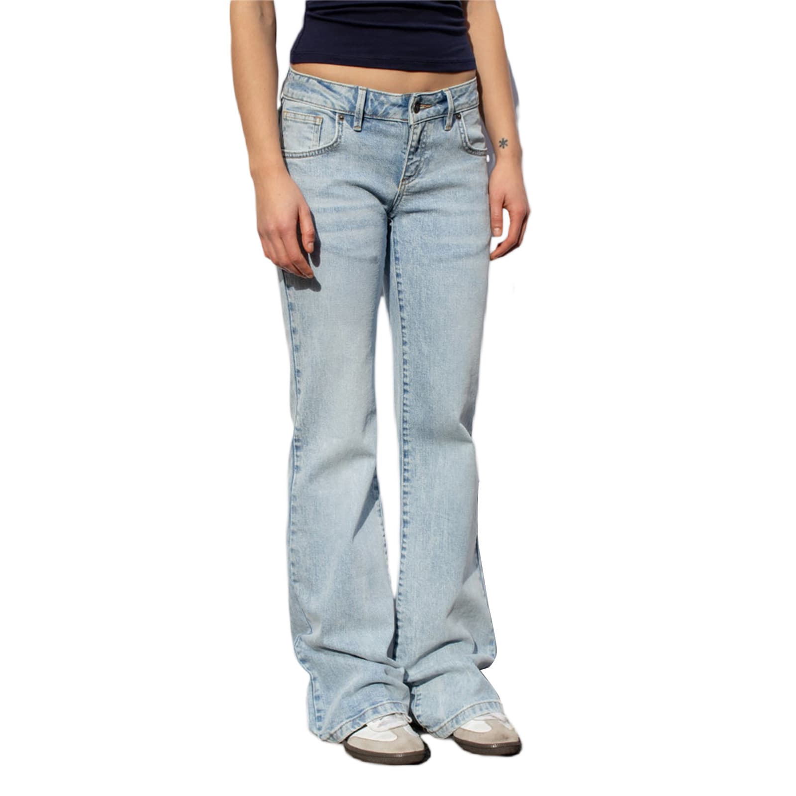 Women's Clothing New Elastic Slim Fit Flared Pants Women's Jeans