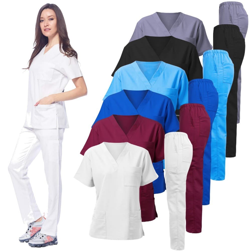 Dental Hospital Hand Washing Clothes Men And Women Short Sleeve Hand Washing Clothes Set Split Doctor Work Clothes Surgical Clothes