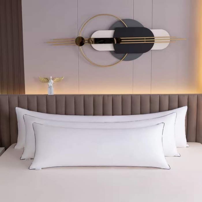 Premium Long Pillow For Couples - Soft & Supportive Memory Foam Core (Hypoallergenic, Breathable Cover, 60x40cm)​​