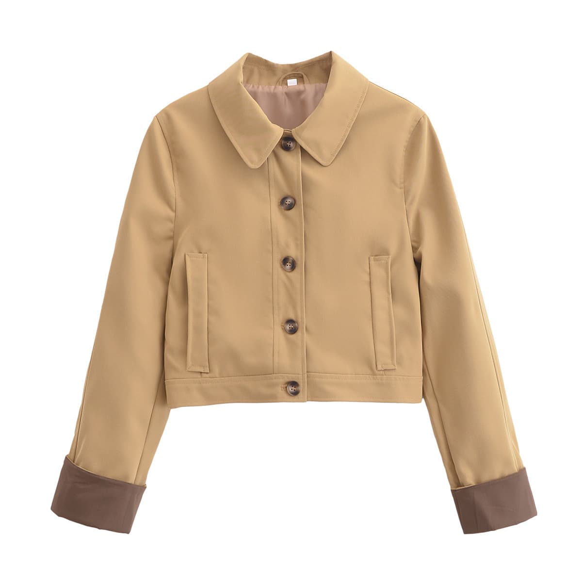 Women's Clothing Shirt Style Short Windbreaker Balloon Version Shorts Suit