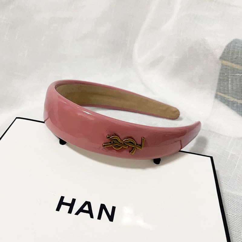 Bandeau en éponge rose à nœud haut, accessoire de cheveux simple et mignon, collection printemps/été 2026.