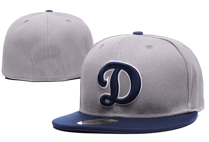 Casquette de baseball brodée, protection solaire intégrale, taille L (5A), de qualité supérieure Los Angeles Dodgers, pour l'exportation.