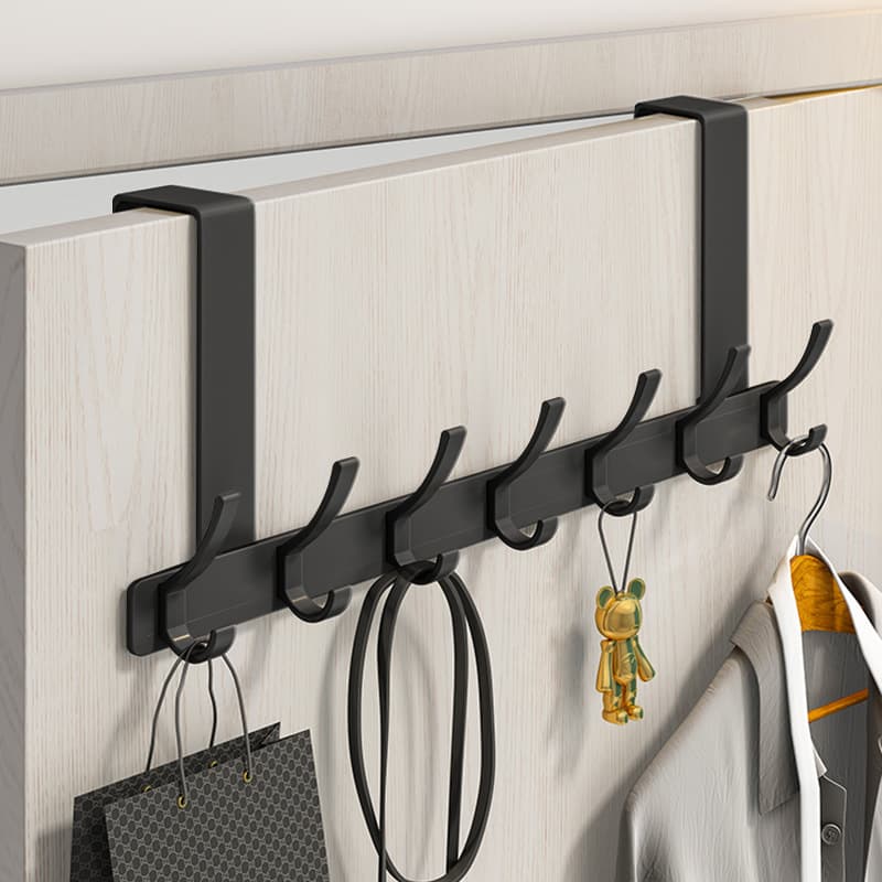Home Storage & Organization Door Hook Hanger Bedroom Door Seamless Punch Free Door Back Storage Clothes Hanger Coat Hook