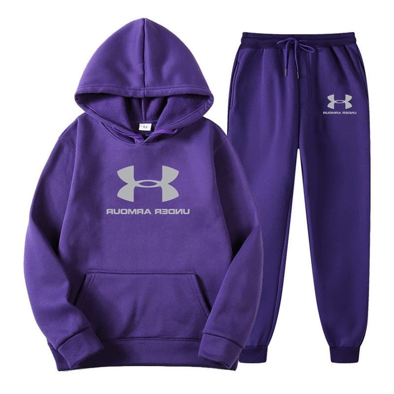 Nouvel ensemble sweat à capuche et jogging 2026, doublé polaire douce, chaud et confortable, style urbain décontracté