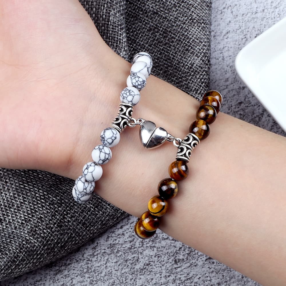 creative magnet attracts love couple bracelets for men and women besties niche design hand rope