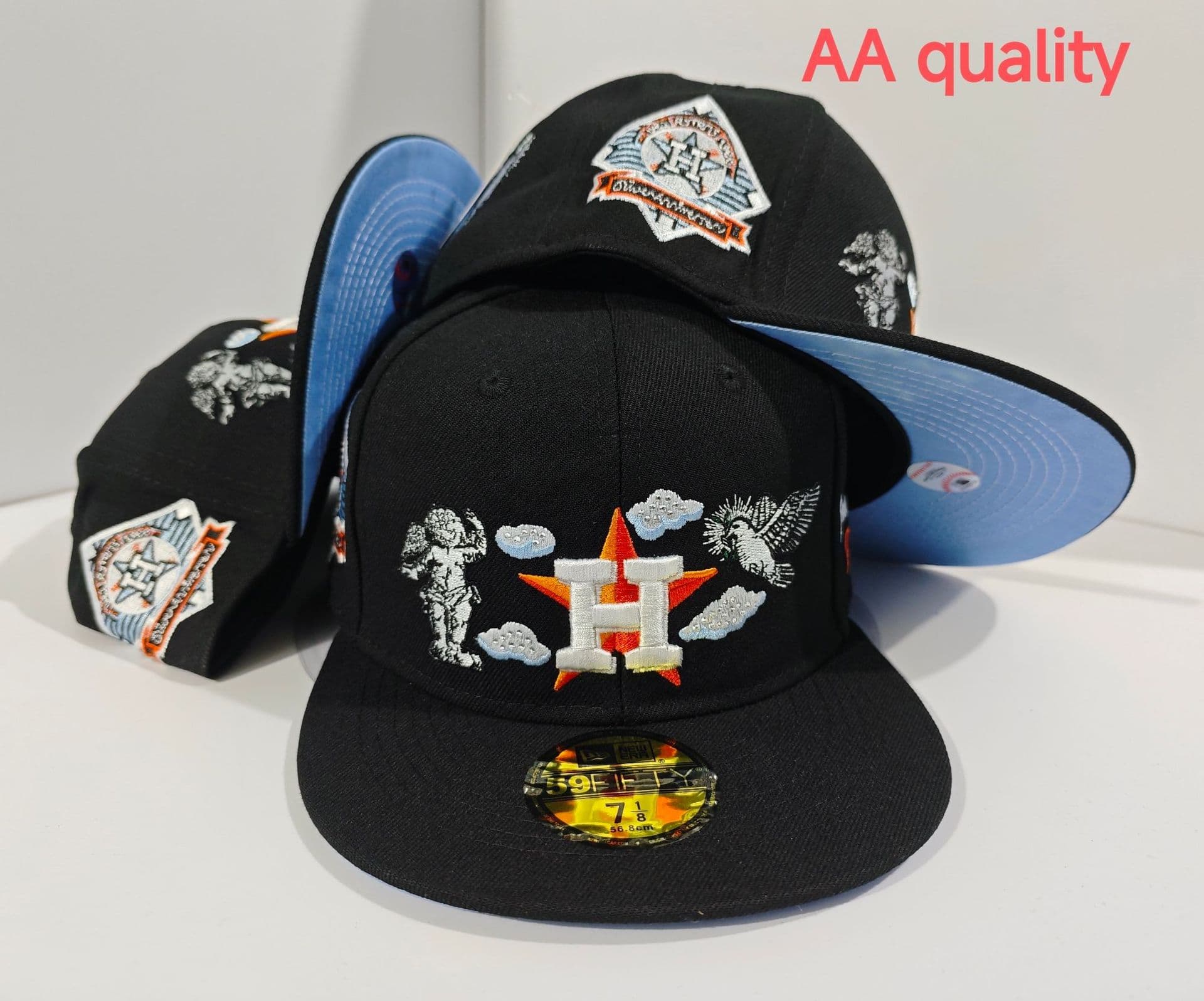 Casquette de baseball tendance 2025, modèle AA, taille unique, visière plate, idéale pour les équipes de commerce extérieur transfrontalier.