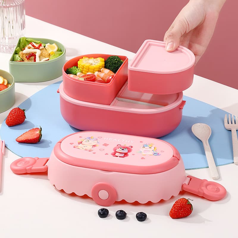 Dopamine Lunch Box Student Lunch Box Office worker Double-layer compartment fresh-keeping box Microwave Heating Lunch Box