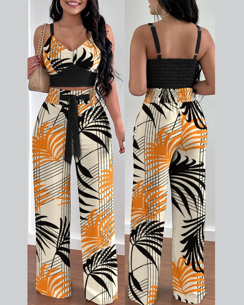 Women's fashion new fashion halter two-piece suit for women