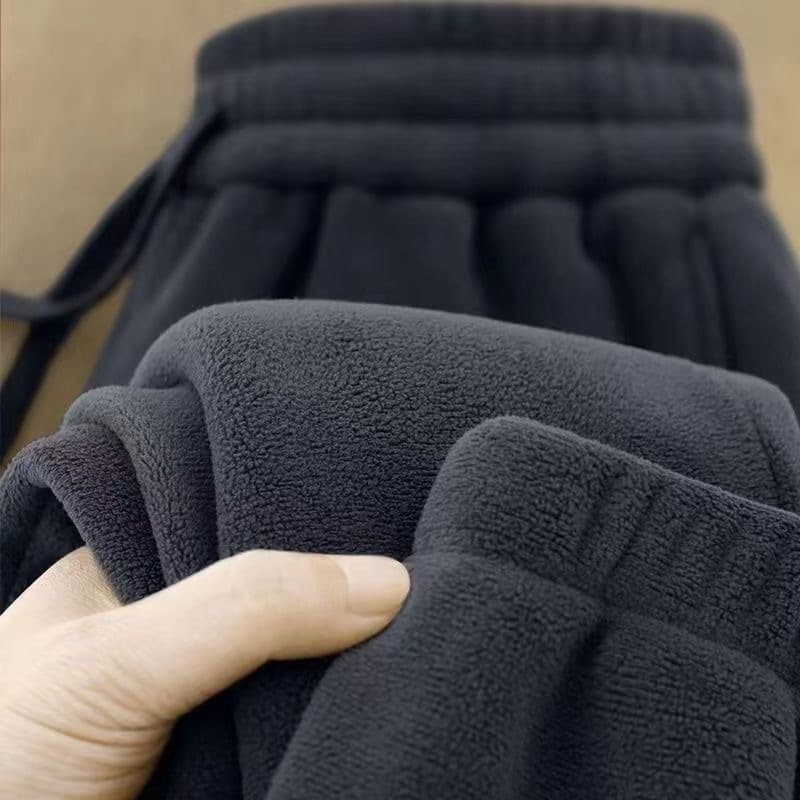 Men's Clothing Double Sided Polar Fleece Pants Men's Outer Wear Cuff Sweatpants Plus Velvet And Thickened New Fleece Winter Warm Sports Pants Men